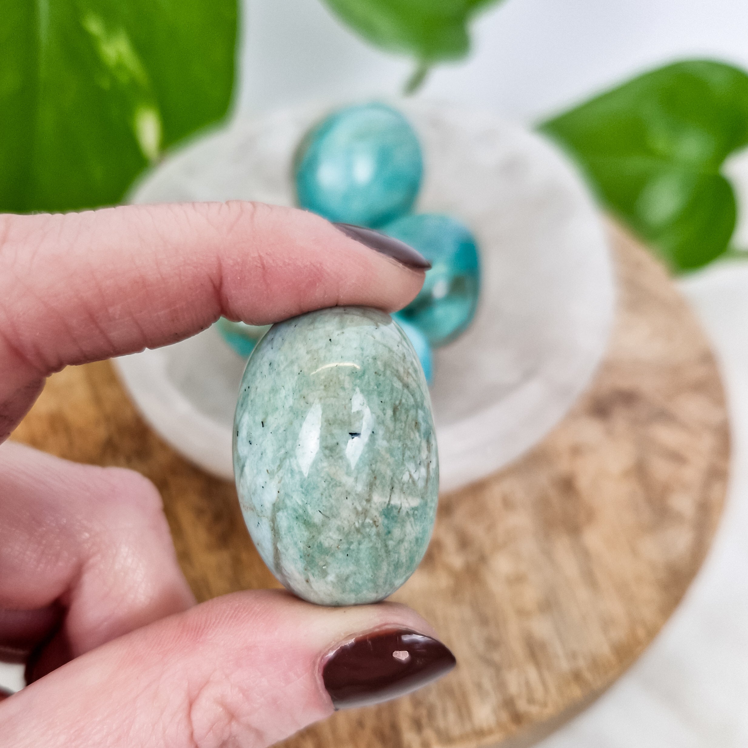 Amazonite tumbled stone
