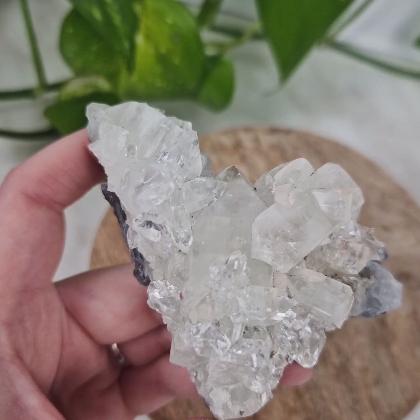 Apohylite with Stilbite and Calcite