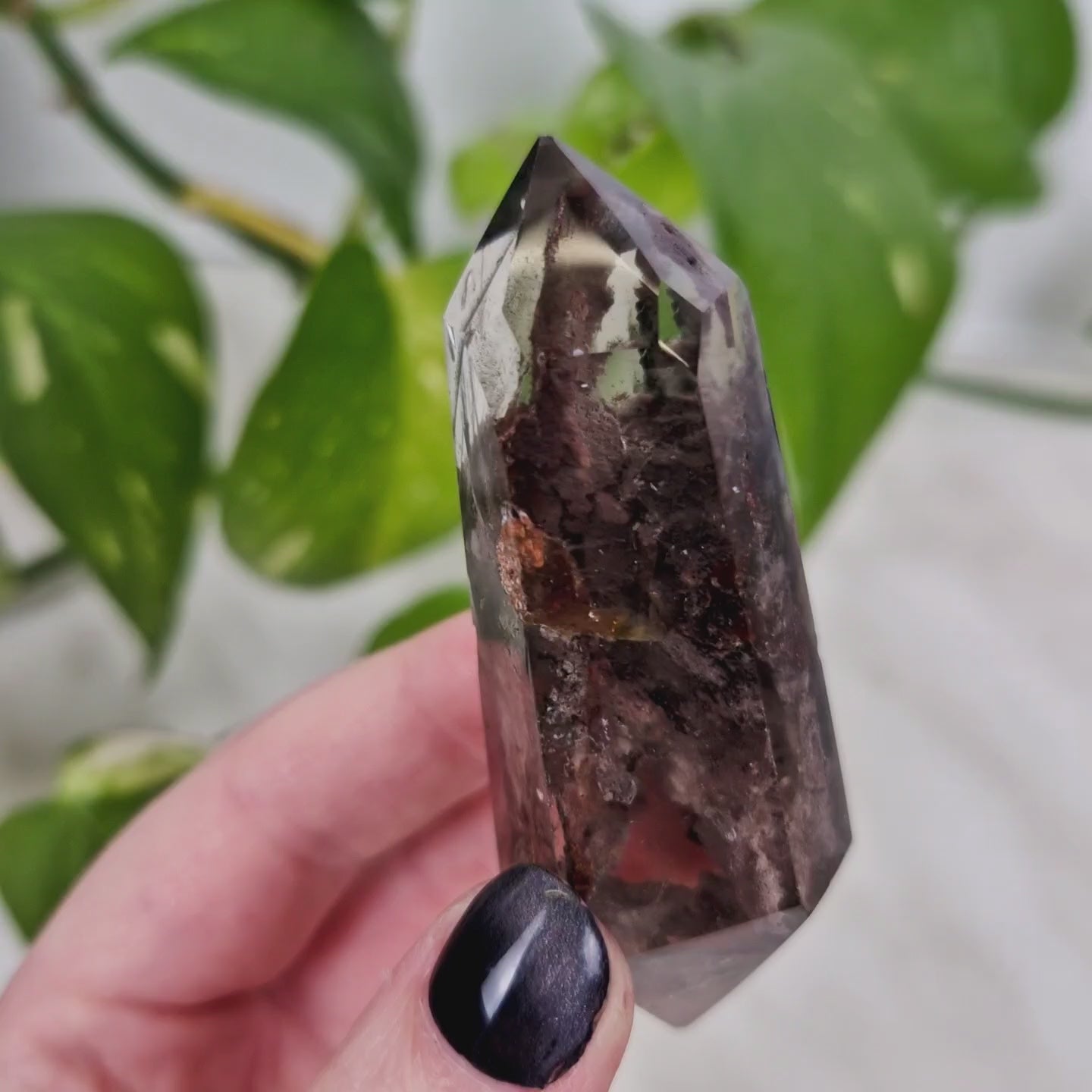 B-grade garden quartz double terminal BC