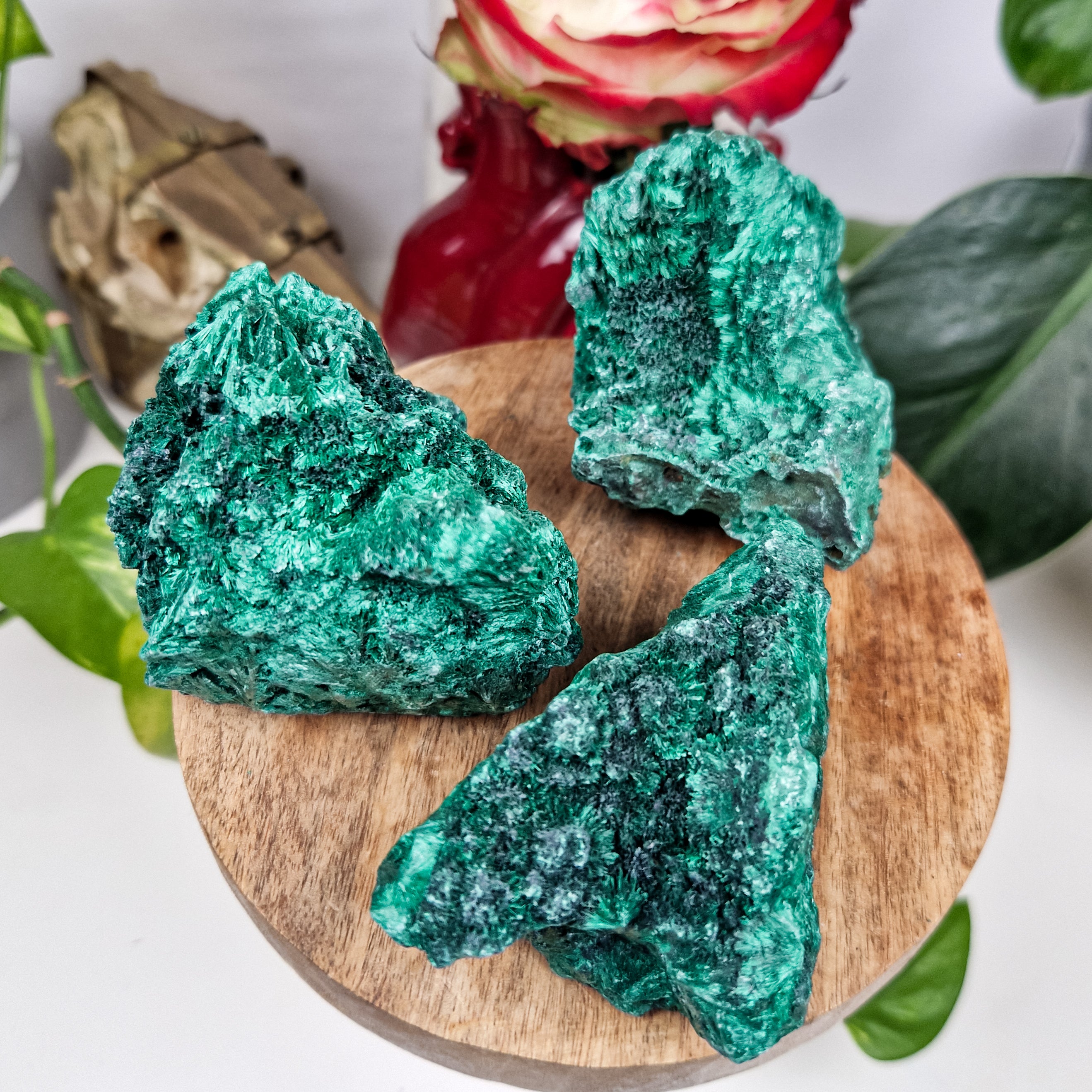 Samt Malachit Rohstück