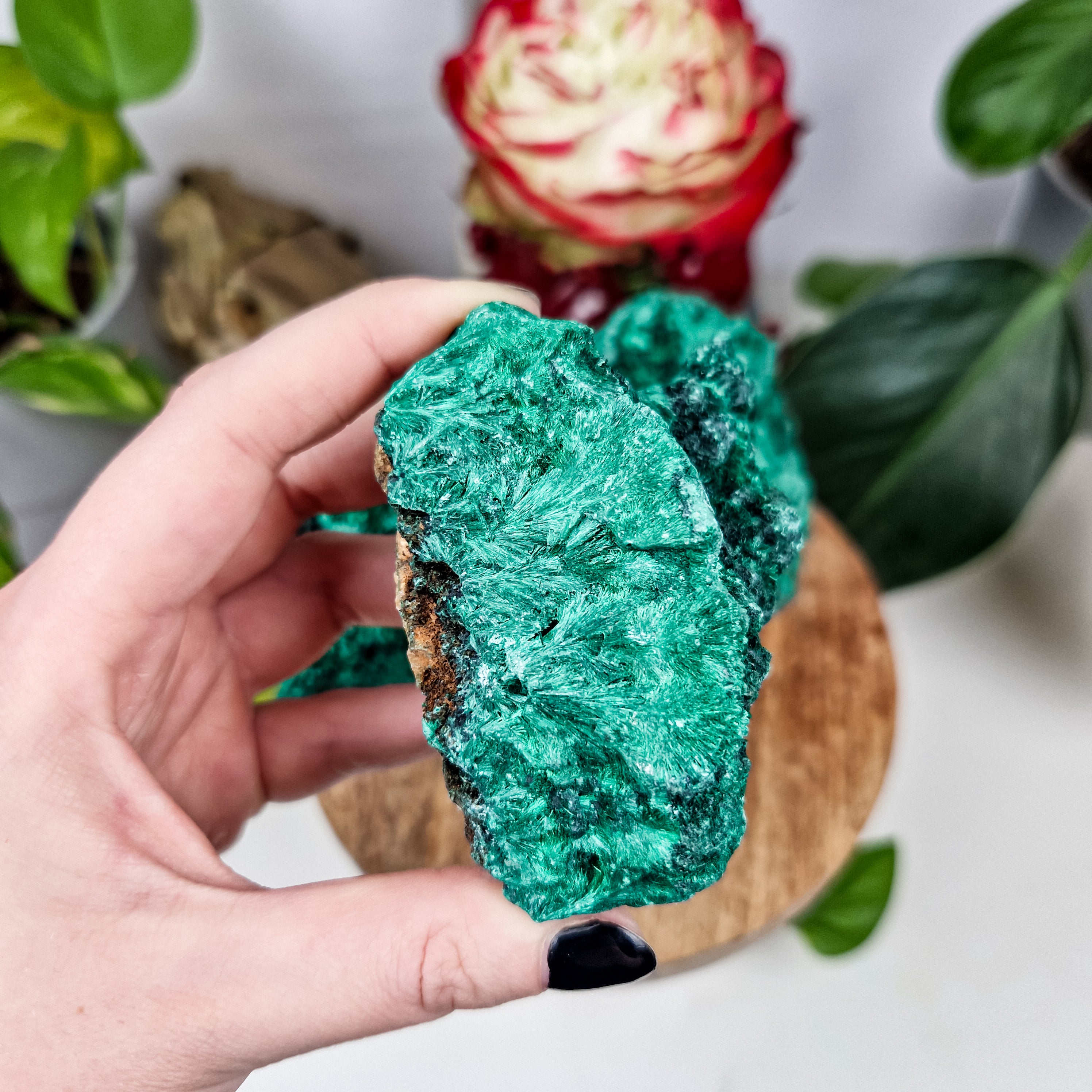 Samt Malachit Rohstück