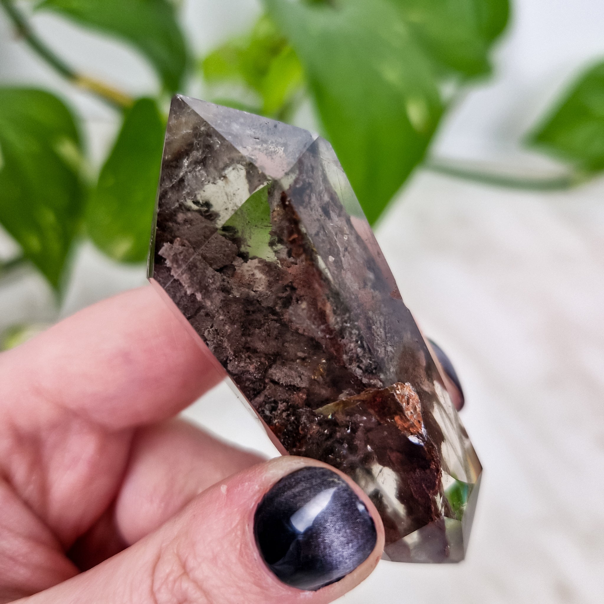 B-grade garden quartz double terminal BC