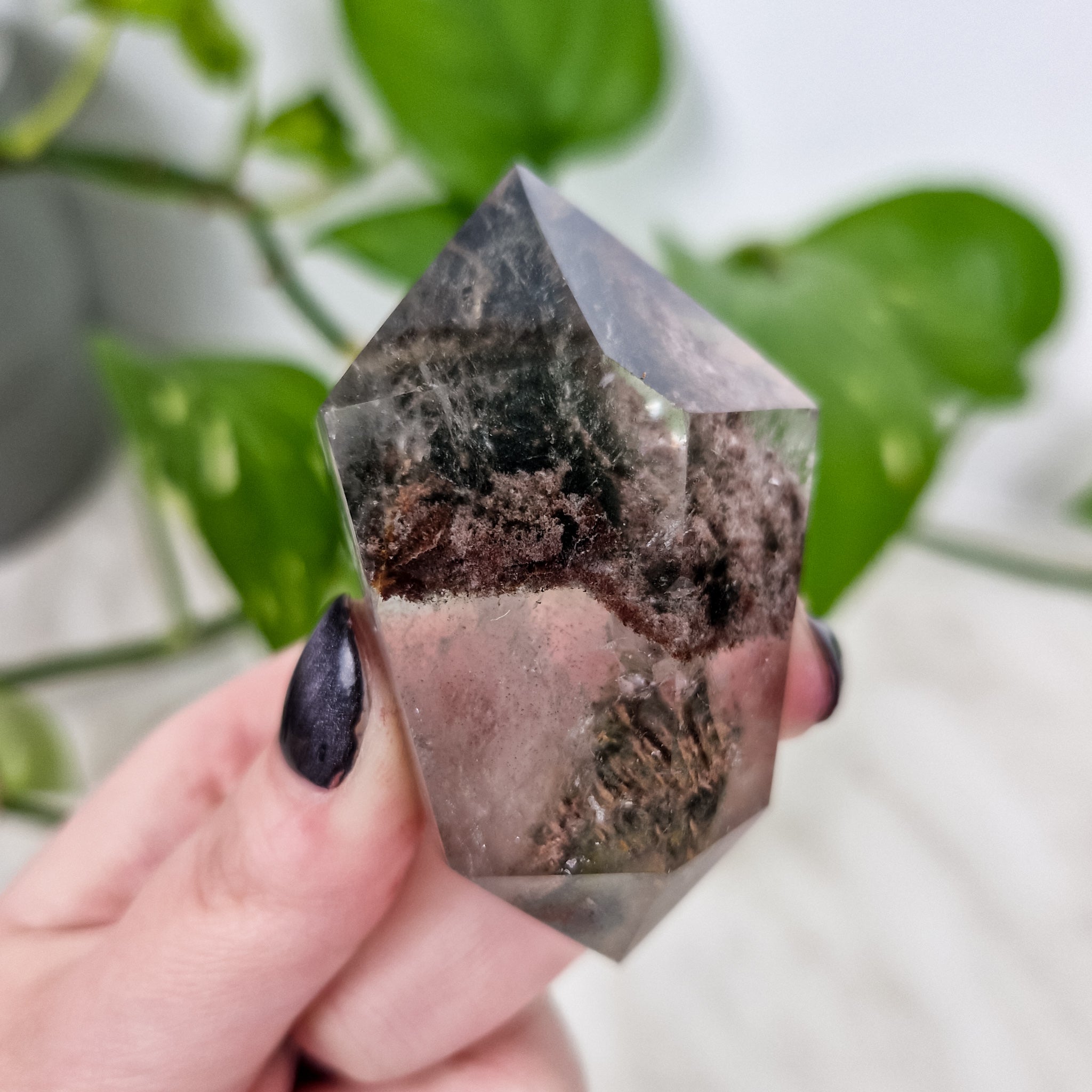 B-grade garden quartz double-terminated BA