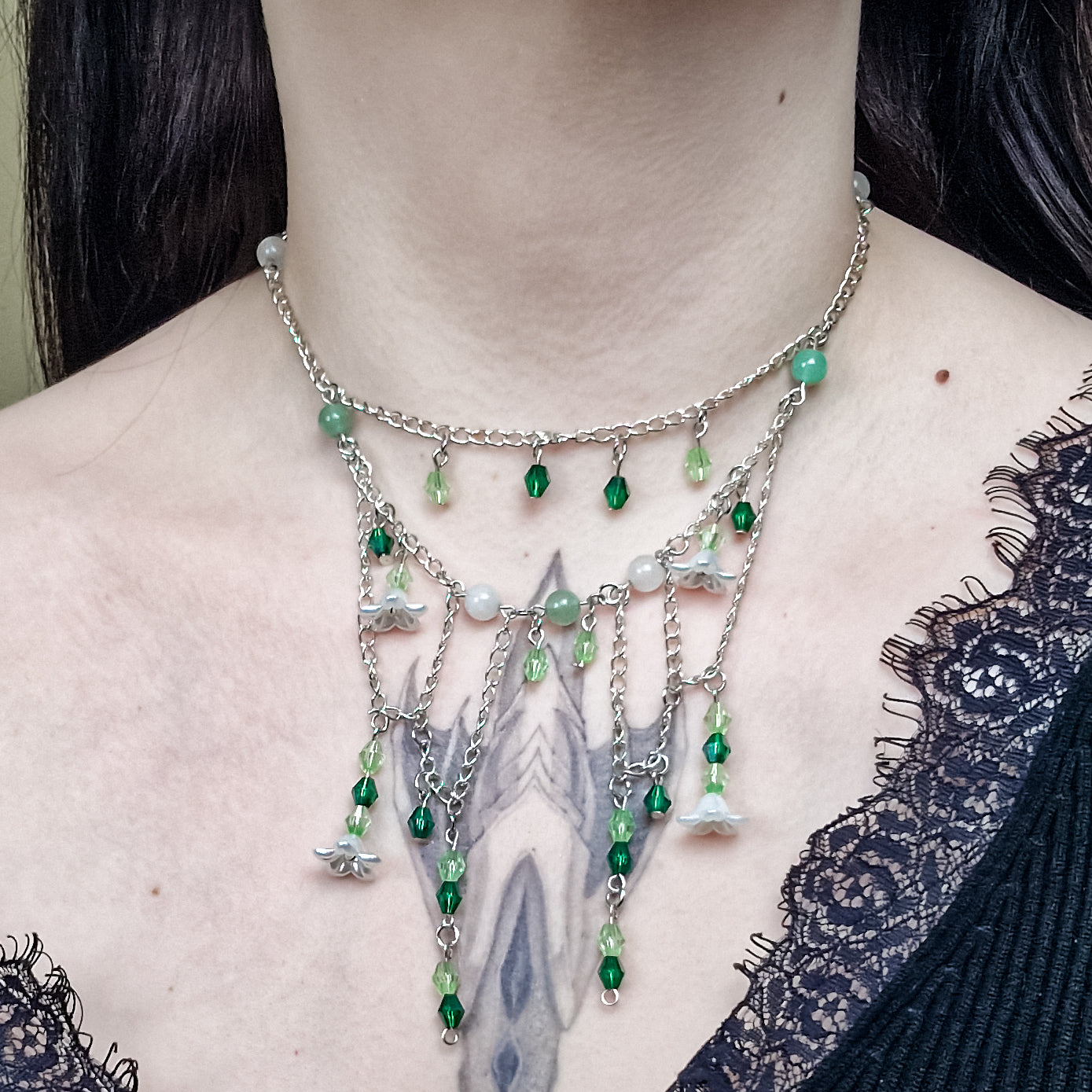 Aventurin Halskette 'Flora'